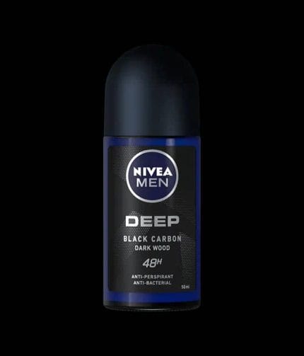 Nivea Men Deep Black Carbon Dark Wood Antiperspirant Roll-On