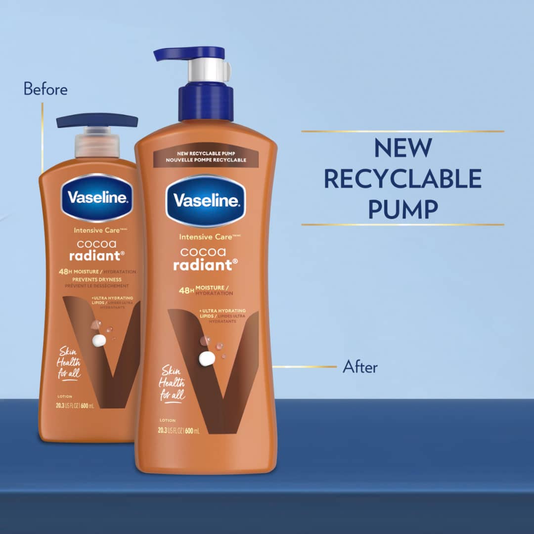 Vaseline cocoa radiant 48hr lotion 600ml Vaseline cocoa radiant 48hr lotion 600ml - Image 1